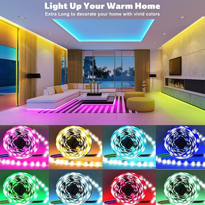 Lumistrip Color Changing LED Strip – Living Room and Ceiling Cove Ambient Lighting with 44-Key Remote