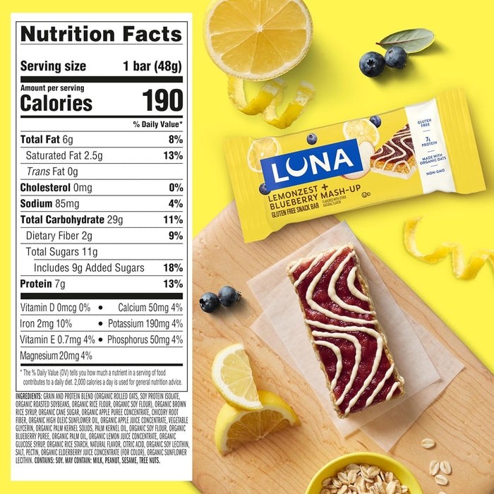 mash-ups two-flavor format combining lemonzest and blueberry in one bar