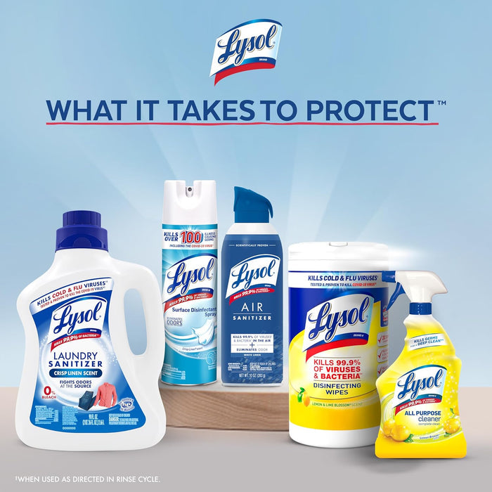 Lysol Laundry Sanitizer – Mudroom Gear Sanitizer for Hiking Clothes & Athletic Wear, Cold-Water Formula