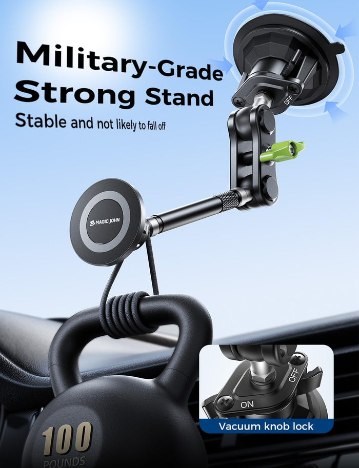 360° adjustable ball joint for portrait/landscape viewing