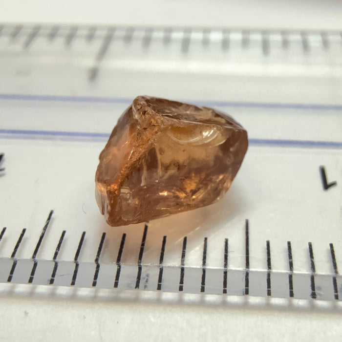 Malaya Garnet, 2.43ct, Tanzania, Untreated Unheated, a few scattered tiny white spots