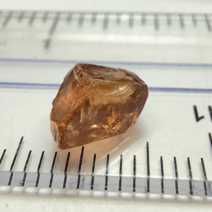 Malaya Garnet, 2.43ct, Tanzania, Untreated Unheated, a few scattered tiny white spots