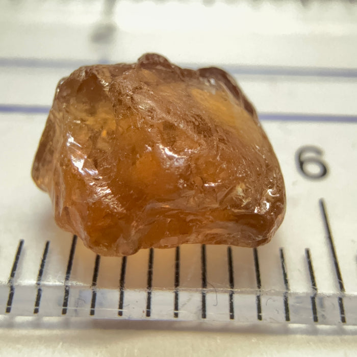 Malaya Garnet, 3.68ct, Tanzania, Untreated Unheated, slight silk, flattish shape