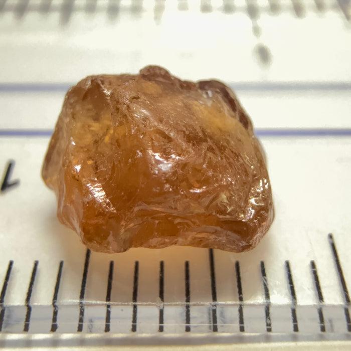 Malaya Garnet, 3.68ct, Tanzania, Untreated Unheated, slight silk, flattish shape