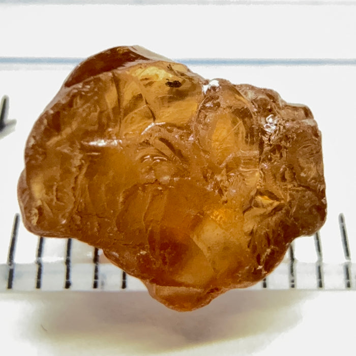 Malaya Garnet, 3.68ct, Tanzania, Untreated Unheated, slight silk, flattish shape