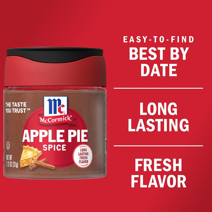 McCormick Apple Pie Spice 1.12 oz – Charming Holiday Gift for Mom Who Loves to Bake