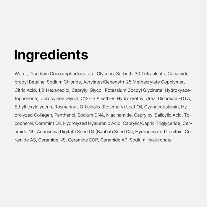 unscented, artificial color- and fragrance-free formulation clinically tested for low irritation