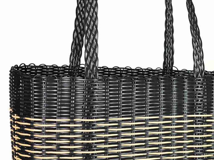 Medium Deep Woven Recyclyed Plastic High Capacity Handbag - El Salvador - view 5