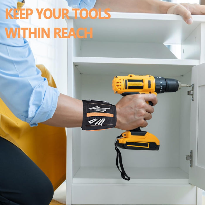 two integrated pockets for non-magnetic tools and small parts