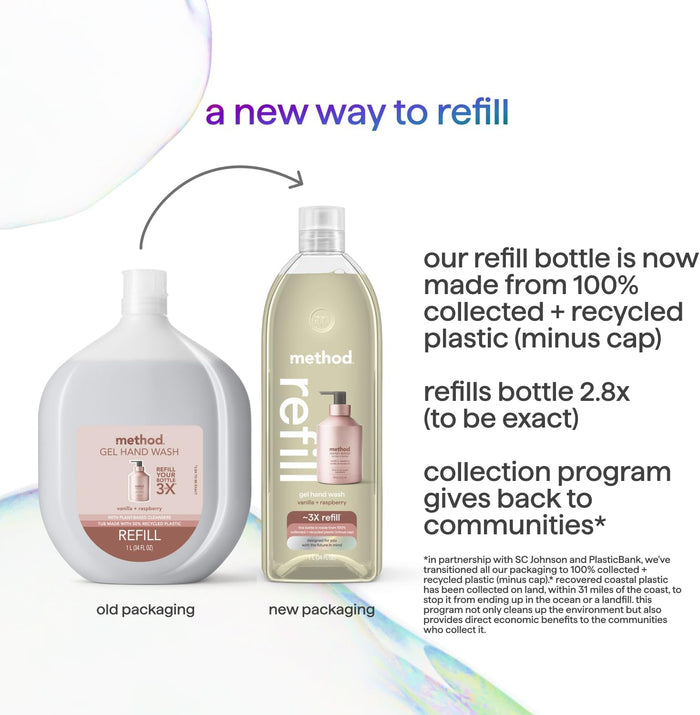 bottle made from 50% post-consumer recycled (pcr) plastic and fully recyclable
