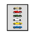 MG Sports Car Generations (Side Profile)