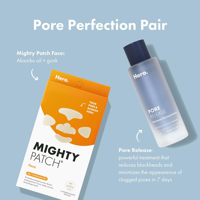 Mighty Patch Hero Cosmetics - Streamlined XL Pimple Patches for a Clean, Intentional Vanity Setup