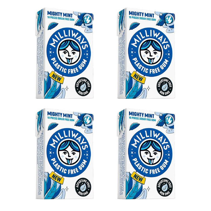 100% plant-based natural gum base (no plastic polymers)