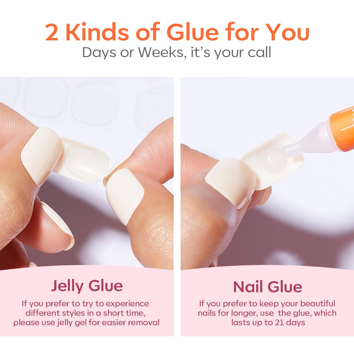 Modelones Press On Nails – UV-Free At-Home Manicure for Self-Care Sundays and Spa Nights
