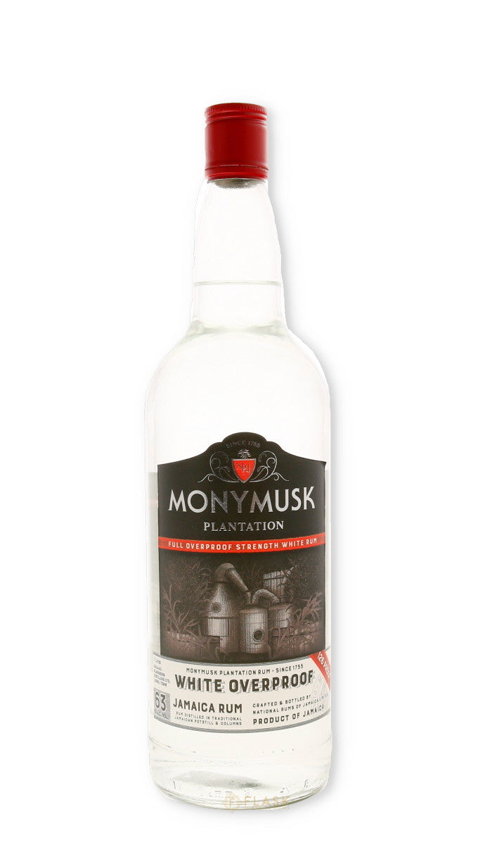 Monymusk Overproof White Rum 1 liter - Flask Fine Wine & Whisky