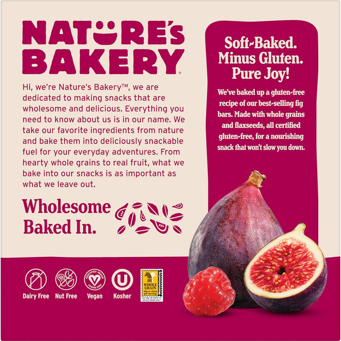 Nature's Bakery Vegan Twin Packs – Travel Backpack Snack for Plant-Based Adventurers