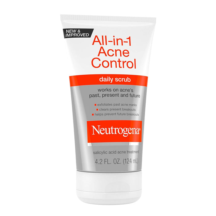 Neutrogena All-In-1 Acne Control Daily Face Scrub – Thoughtful Skincare Gift for Teens and College Students