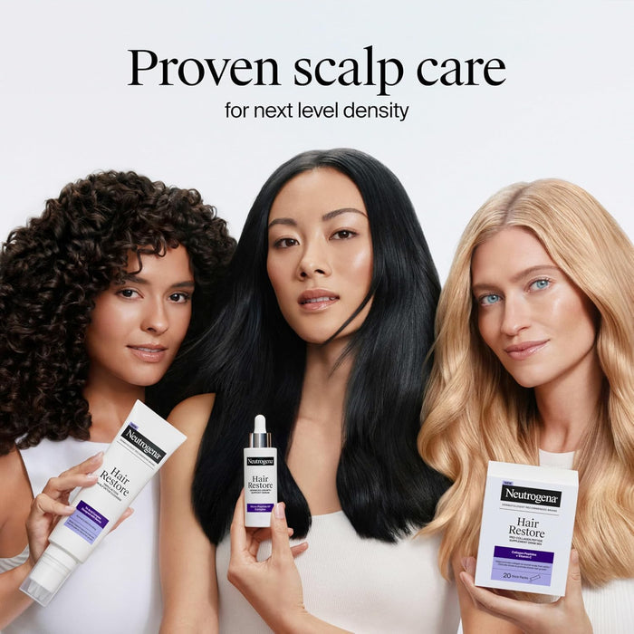 Neutrogena Hair Restore Advanced Growth Support Serum – Unscented Serum for a Clean Beauty Vanity, 1.7 fl oz