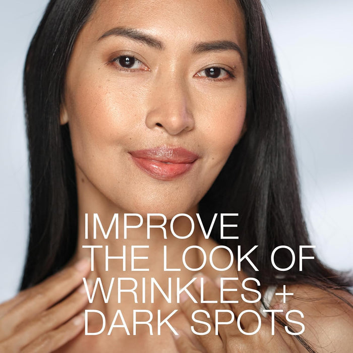 fast-acting formula showing improved radiance and fine lines in one week, firmer skin in two weeks