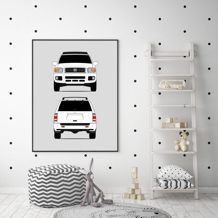Nissan Pathfinder R50 (1999-2004) (Front and Rear) Poster