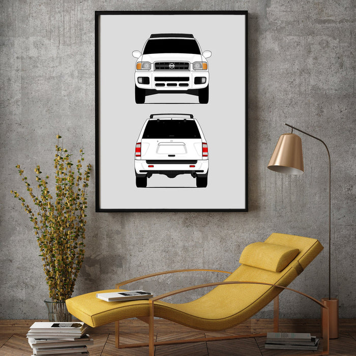 Nissan Pathfinder R50 (1999-2004) (Front and Rear) Poster