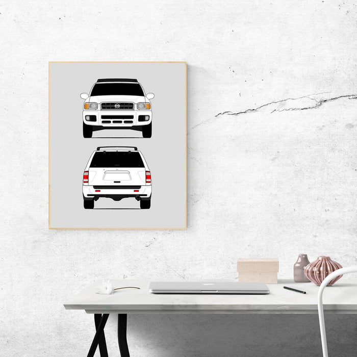 Nissan Pathfinder R50 (1999-2004) (Front and Rear) Poster