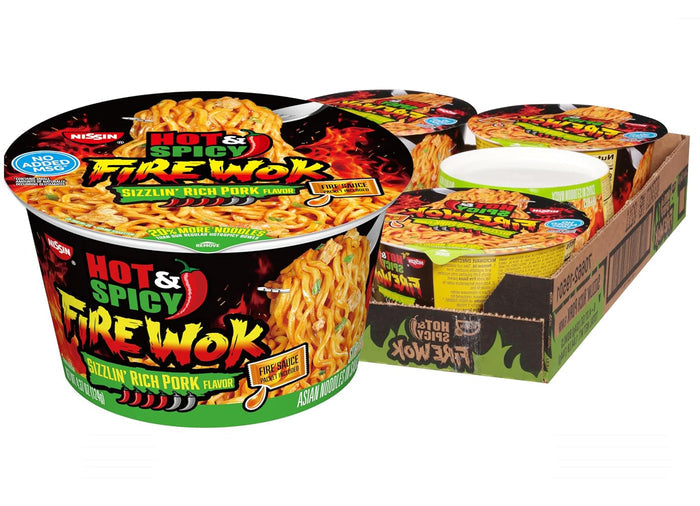 signature fire sauce packet included in every cup for customizable heat