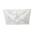Flush Mount Nuvo SF77-392 2 Light - 12" - Ceiling Fixture - Square Floral / with Pull Chain - White Finish Nuvo
