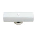 Vanity Nuvo SF77-990 2 Light - 14" Vanity with White "U" Channel Glass with Convenience Outlet - White Finish Nuvo