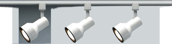 Track Head Nuvo TH206 1 Light - R30 - Track Head - Step Cylinder - White Finish - H-Style Nuvo
