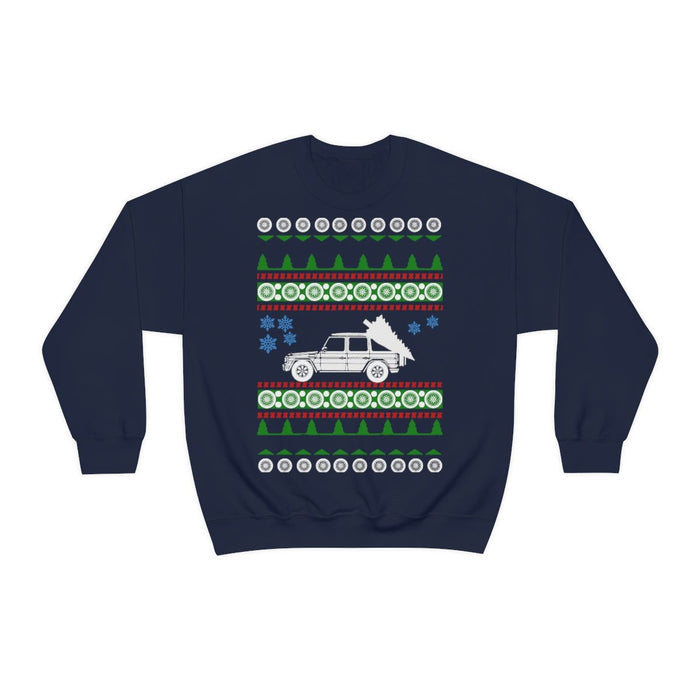 old g wagon g-500 germany white tree