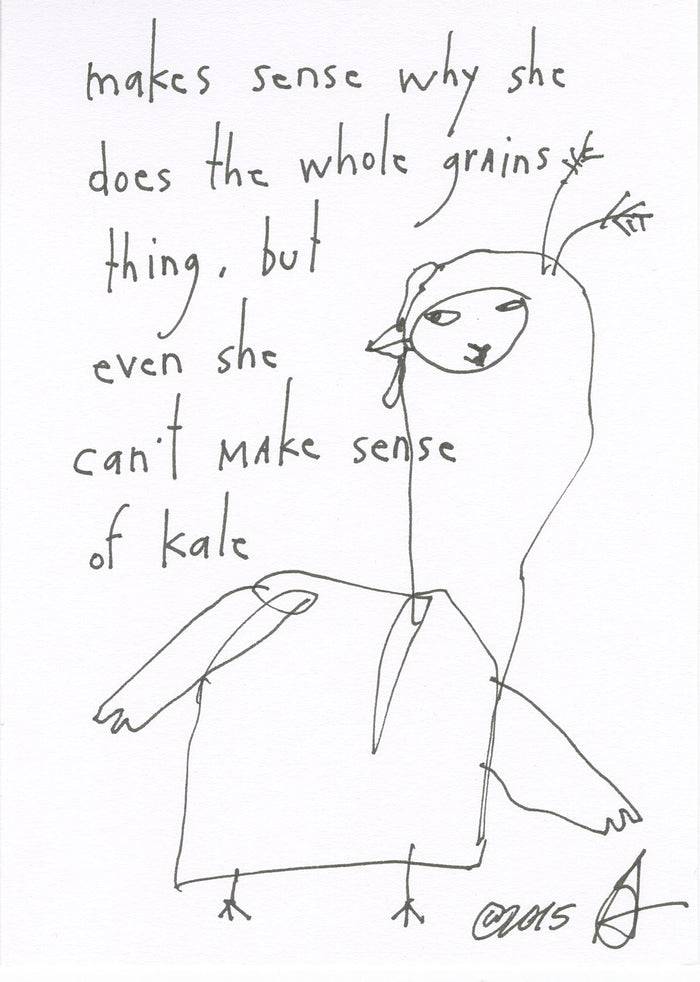 original pen + ink: the sense of kale