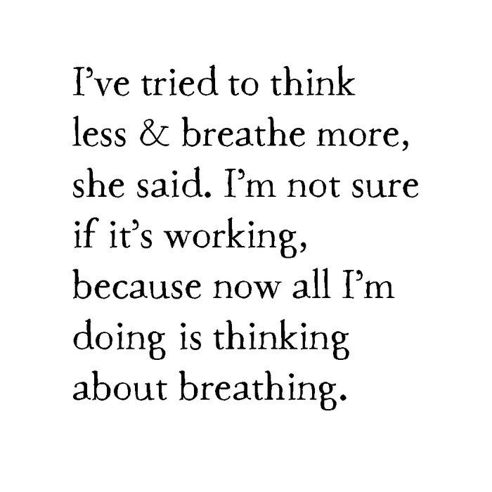 overthinking art print