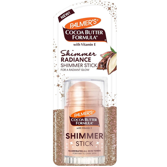 solid stick shimmer format with chunky, portable size for all-over body application