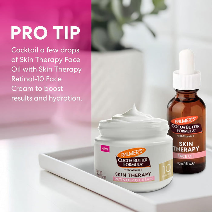 Palmer's Skin Therapy Retinol-10 Cream – Calming Hydrating Treatment for Self-Care Bathroom Vanity Rituals