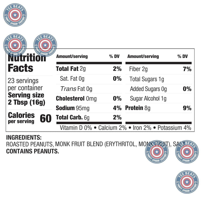 sweetened with a monk fruit and erythritol blend instead of added sugar