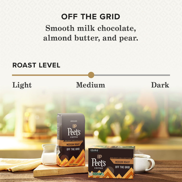 pre-ground texture optimized for drip, pour-over, and chemex brewing