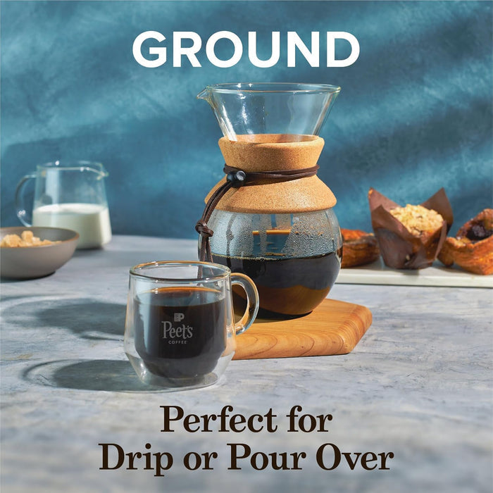 Peet's Coffee Off the Grid Blend Ground Coffee – Smooth Medium Roast for Daily Self-Care Coffee Moments