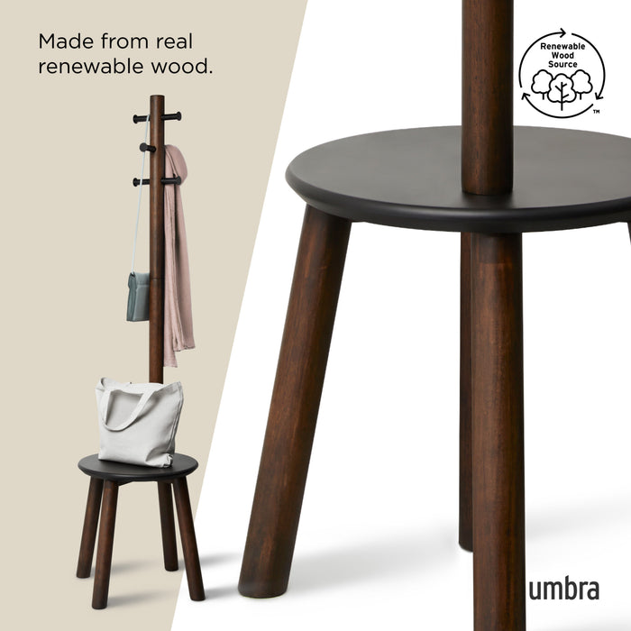 Coat Racks & Valets | color: Black-Walnut