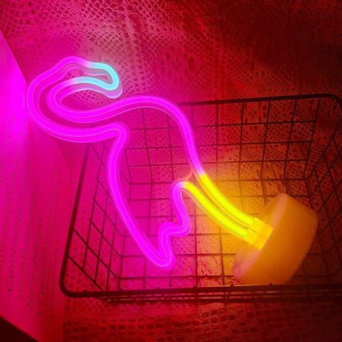 Pink Flamingo LED Light – Child Friendly No Heat Lamp for Playroom and Tween Girl Bedroom