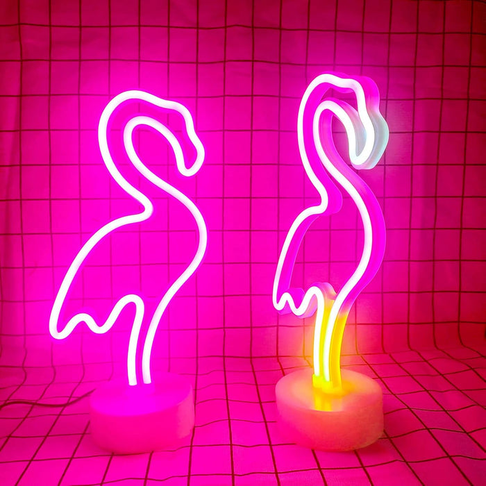 Pink Flamingo LED Light – Child Friendly No Heat Lamp for Playroom and Tween Girl Bedroom