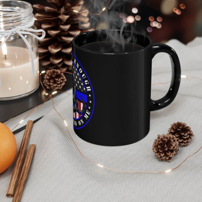 Police Officer Gift-Don't Tread on Me Coffee Mug-Thin Blue Line Coffee Cup.