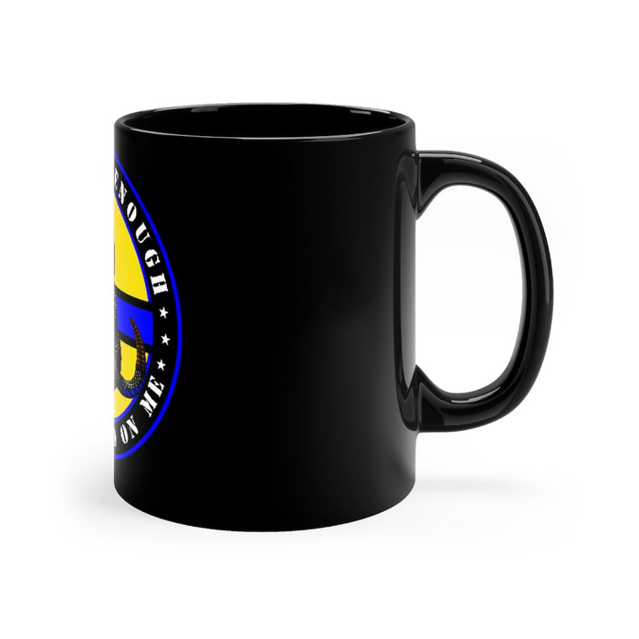 Police Officer Gift-Yellow Don't Tread on Me Coffee Mug-Thin Blue Line Coffee Cup.