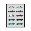 Porsche Boxster Generations History and Evolution Poster (Side Profile)