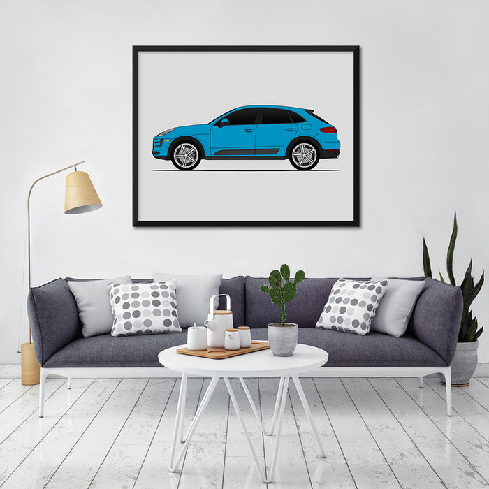 Porsche Macan Turbo S (2014-2018) (Side Profile) Poster