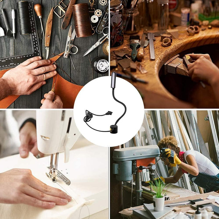 POWKER Drill Press LED Lamp – Practical Holiday Gift for Woodworkers and Workshop Enthusiasts