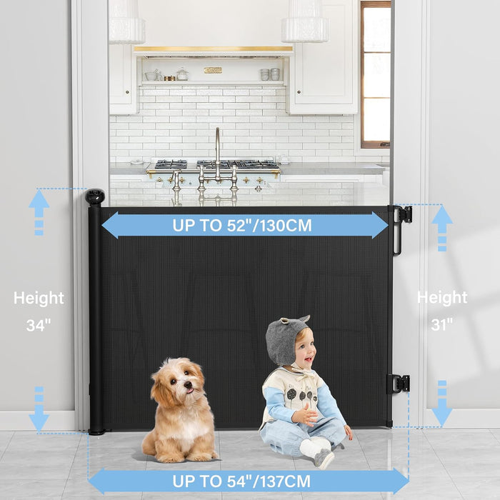 no bottom rail design eliminates tripping hazard for kids and pets