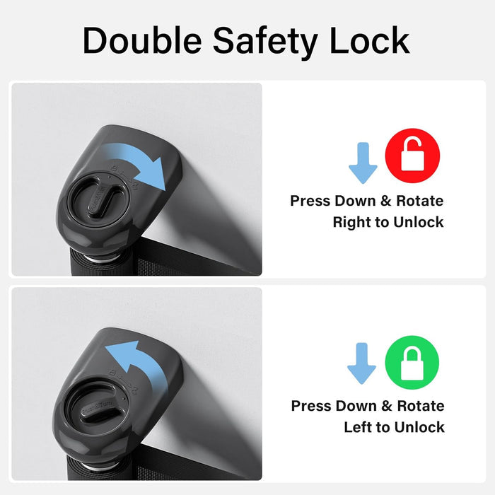 three color options (black, white, grey) and hardware kit (anchors, screws, tie straps) included for installation