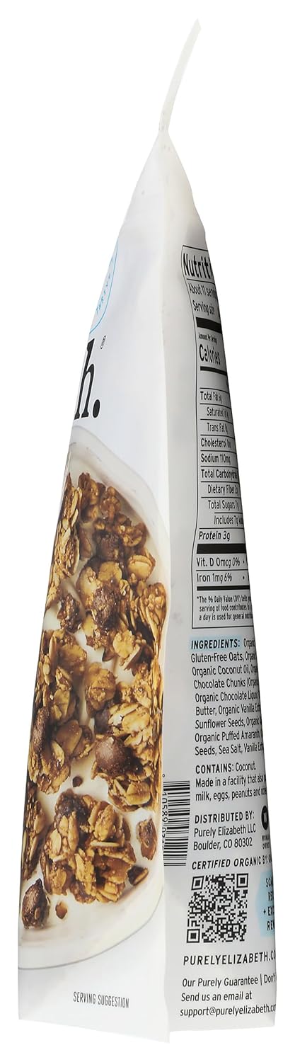 Purely Elizabeth Ancient Grain Vanilla Chocolate Chip Granola – Thoughtful Housewarming Gift for Foodie Hosts