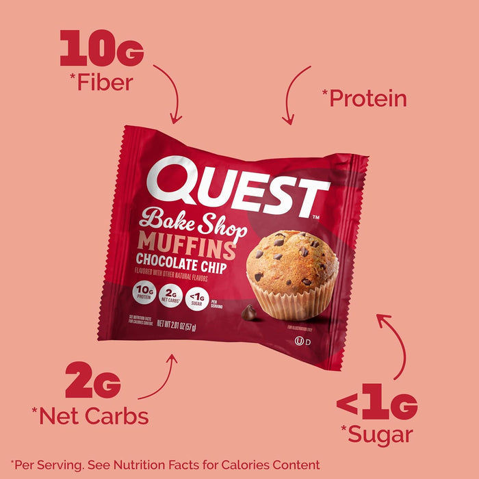 <1g sugar and 2g net carbs per muffin for low-impact macro load